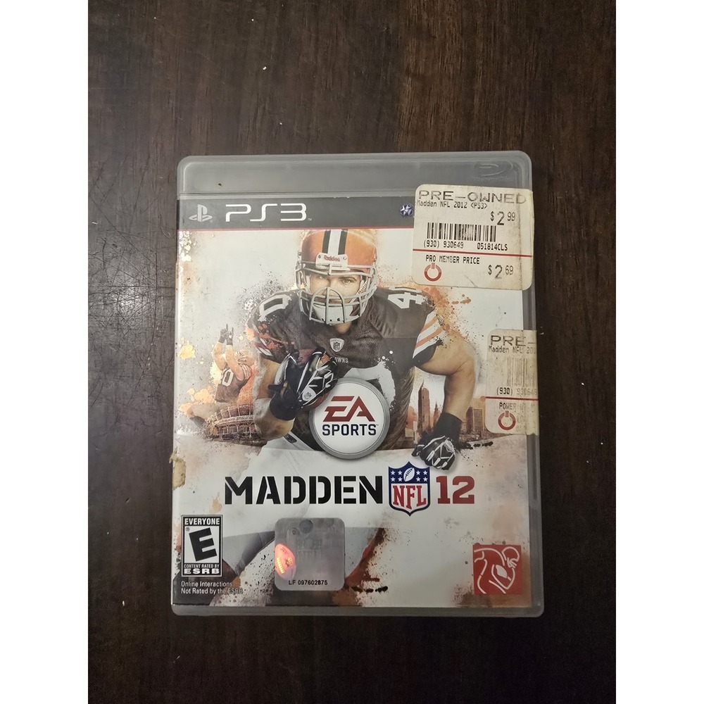 Madden NFL 12 (Sony PlayStation 3, PS3, 2011) CIB